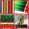2-Pack Cinco de Mayo Mexican Striped Plastic Tablecloths – 108" x 54" Disposable Waterproof Fiesta Table Covers for Taco Party, Birthday & Mexican Theme Decorations